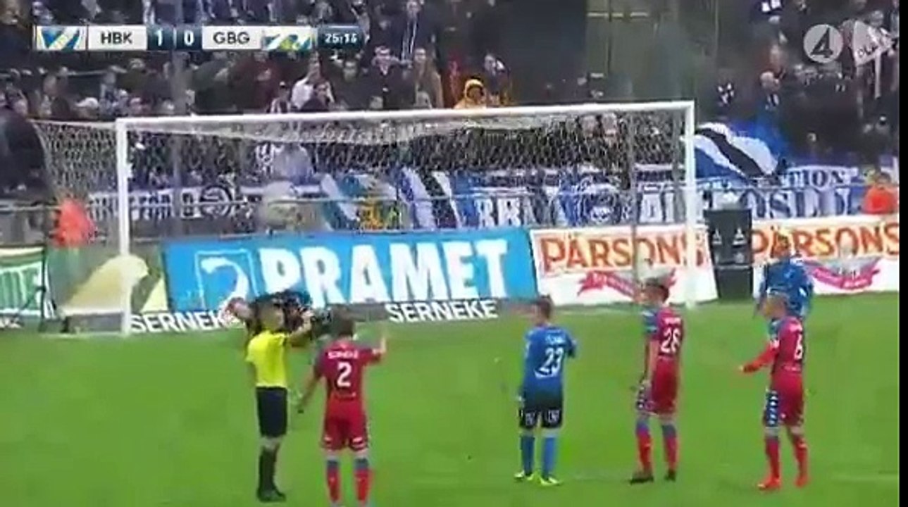 Halmstad 1:2 Goeteborg (Swedish Allsvenskan. 14 October 2017)