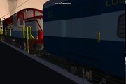 (MSTS) Train Simulator Indian Railways - WDS-6 shunts and WAP-4 hauls train !!