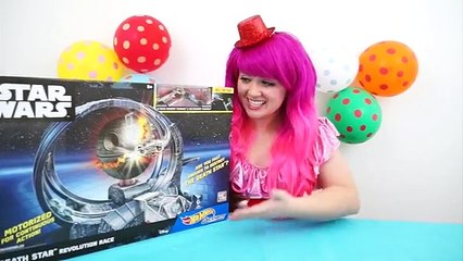 Star Wars Hot Wheels Death Star Revolution Race | TOY REVIEW | KiMMi THE CLOWN | STAR WARS WEEK