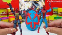 Play Doh Surprise Eggs SPIDER-MAN Web Wing Strike Toys