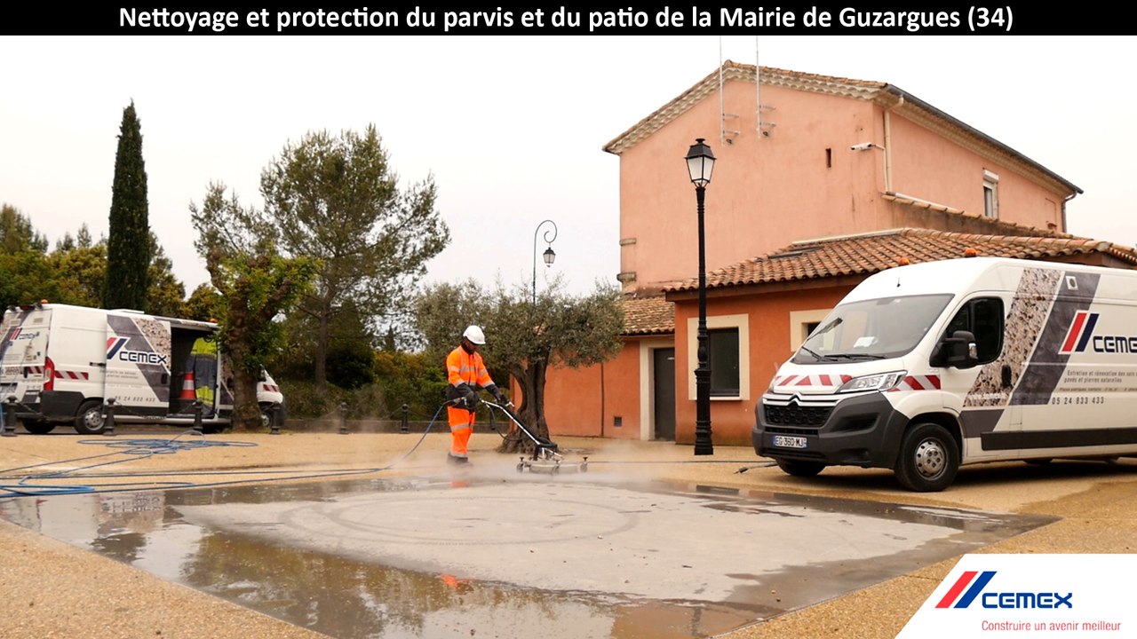 ENTRETIEN & RÉNOVATION : 500 M2 DE BÉTONS NETTOYÉS SANS PRODUIT CHIMIQUE ET PROTÉGÉS EN 8 H !