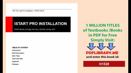 Istart Pro Installation