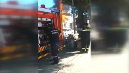 Trafoda Yangın Paniği Kamerada