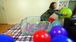 Learn Color for Toddlers in the Balloon BALL PIT! Colour with SURPRISE EGGS and Balloons