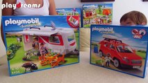 Caravana de Playmobil para ir de camping estas vacaciones y coche familiar