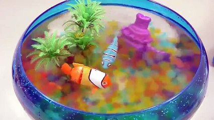 How To Make Real Robotic Fish Orbeez Aquarium Toys DIY 리얼 물고기 개구리알 어항 꾸미기