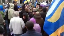 Скандал на митинге Саакашвили в Харькове