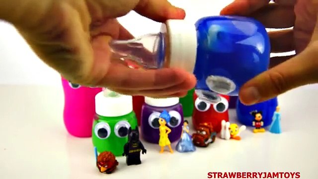 Slime Goo Minecraft Mickey Mouse Spongebob Squarepants Cartoon Surprise Toys StrawberryJamToys