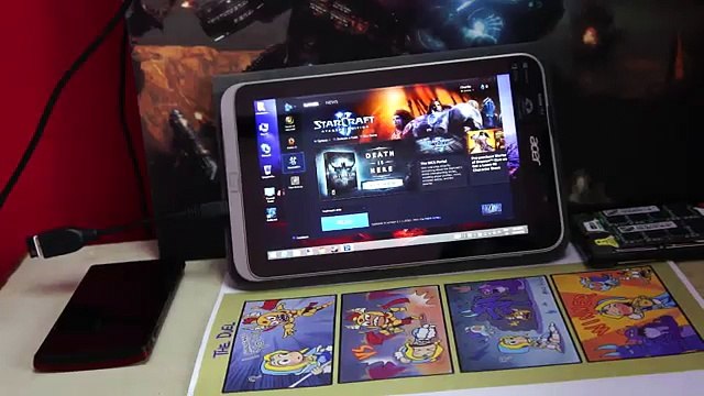 Starcraft 2 on Windows 8 tablet (Acer Iconia W4)