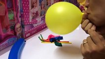 8 Toys Balloons Compilation / Funny Finger Faces Water Balloon Song / TOP Learn Colours Collection