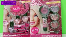 Barbie Beauty Set! Doll Makeup Nail Polish Lip Gloss Nail Stickers & MORE FUN Surprises!