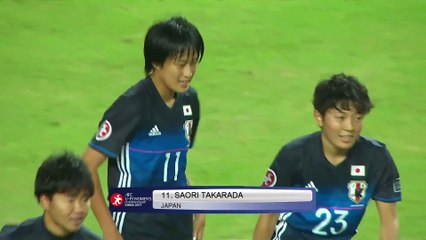 6-0 Saori Takarada Goal AFC  Women U19 Championship  Group B - 16.10.2017 Japan (W) U19 6-0...