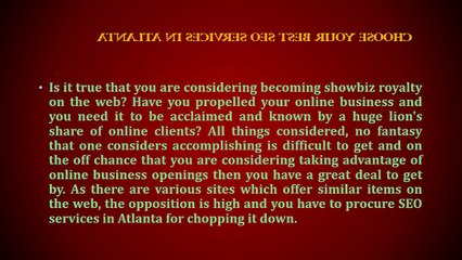 Top SEO Services in Atlanta