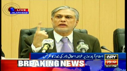 Ishaq Dar defends his govt's performance on financial turf