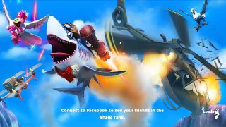 Hungry Shark World - Giant Shark Fly Over Airplane Super Jetpack!