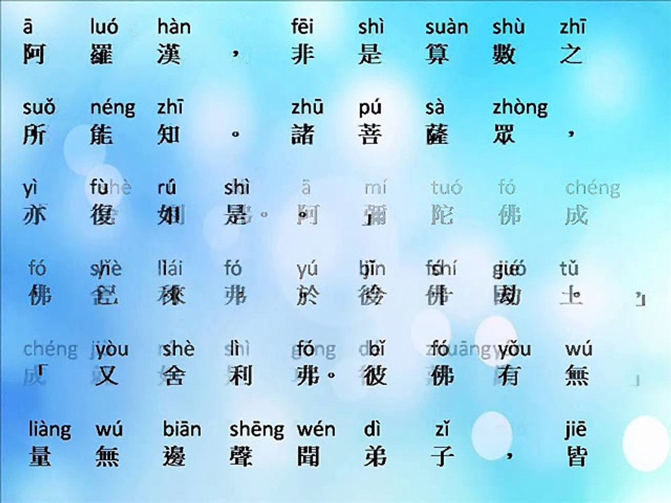 佛說阿彌陀經