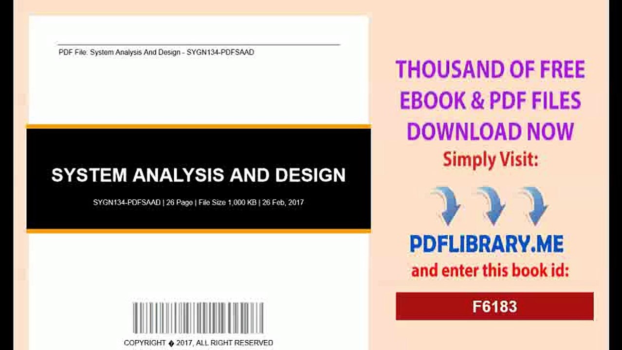 System Analysis And Design