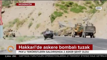 Hakkari'de askere bombalı tuzak