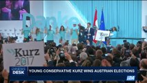 i24NEWS DESK | Young conservative Kurz wins Austrian elections | Monday, October 16th 2017