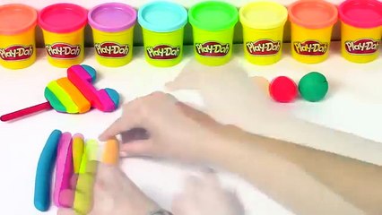 Mickey Mouse Clubhouse Play Doh Molds Disney Popsicles Rainbow Learning Diy Plastilina Castle Toys