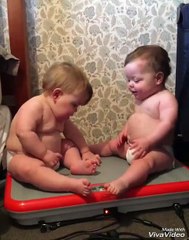 Cute beby funny dance