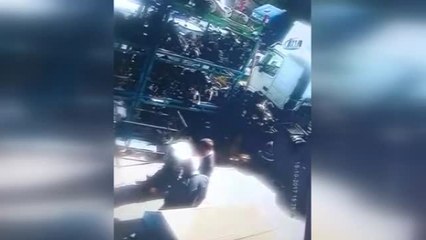 Tamir Halindeki Mazot Tankının Patlama Anı Kamerada