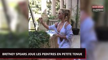 Britney Spears en petite tenue se prend pour un peintre (Vidéo)