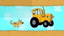 ЕДЕТ ТРАКТОР - Развивающая веселая песенка мультик для детей малышей про животных