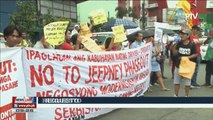 1st day of jeepney strike locations