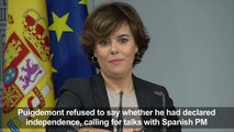Spain gives Catalans till Thursday to clarify stance