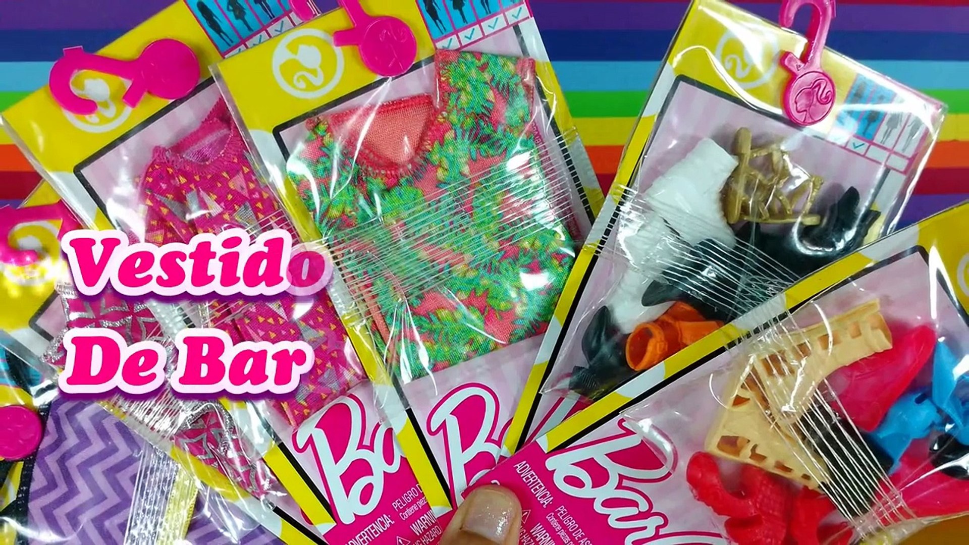 paquetes de ropa de barbie