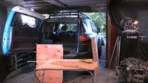 FJ Cruiser Build Pt 10 - DIY Collapsible Bed In The Back Of The FJ!