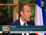 Emmanuel Macron criticó la postura de EEUU sobre acuerdos nucleares