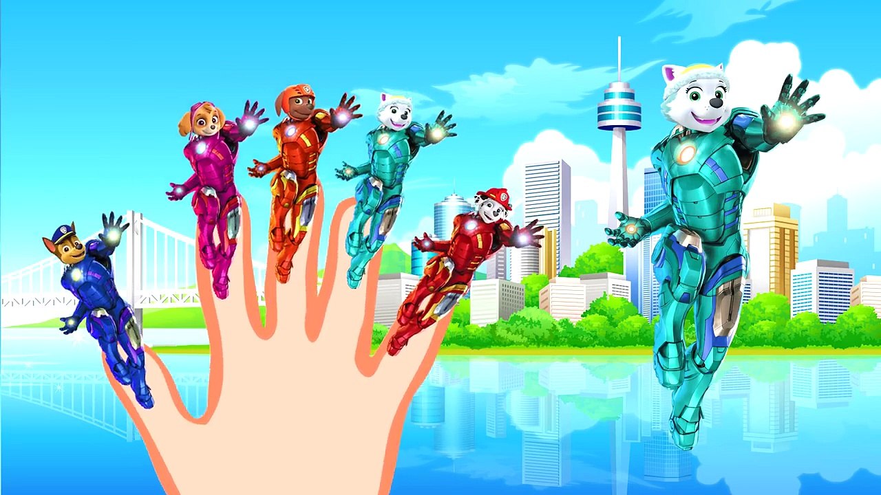 Щенячий патруль Супер герои Железный человек Семья пальчиков Paw patrol Iron Man Finger family