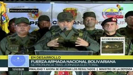 Ministro de Defensa venezolano: El pueblo nos dice que desea la paz