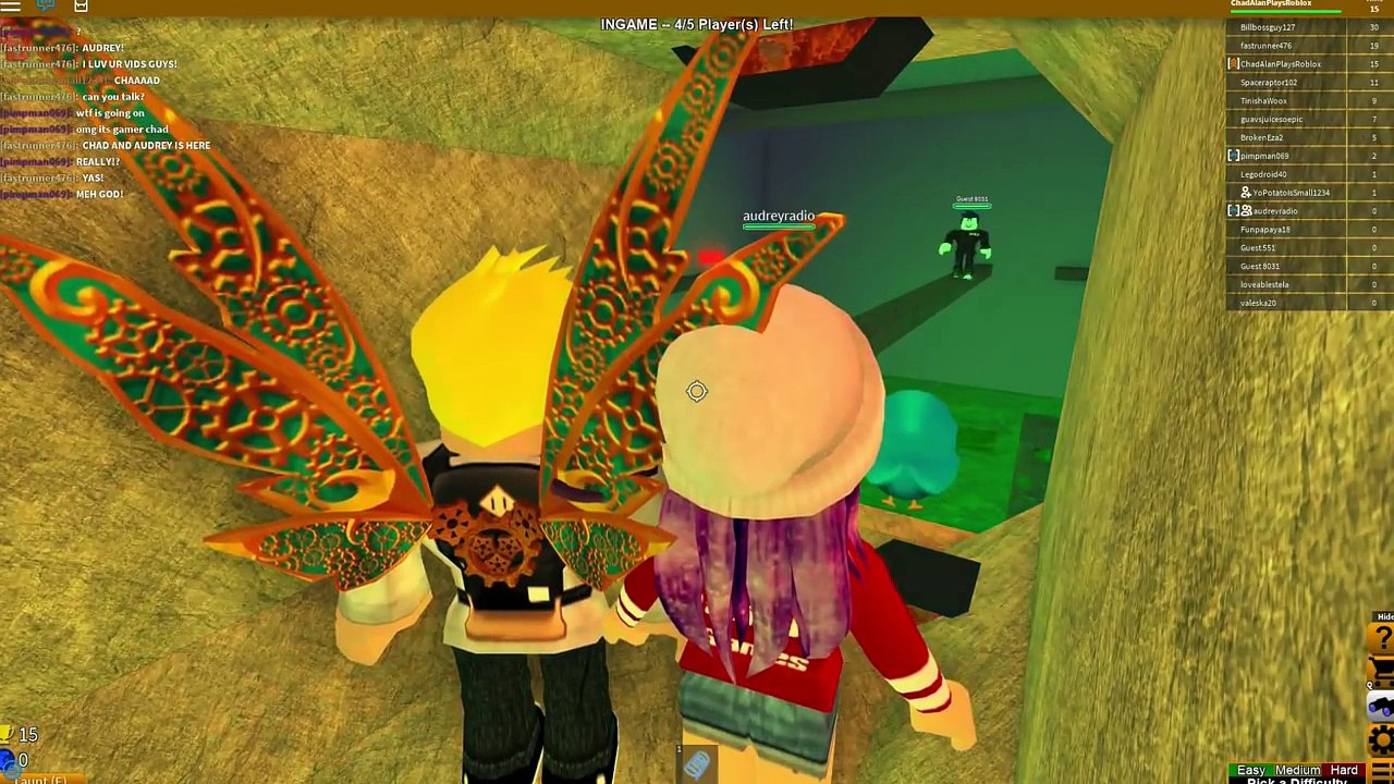 chad and audrey playing roblox