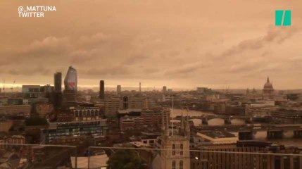 Avec l'ouragan Ophelia, un incroyable ciel orangé enveloppe Londres