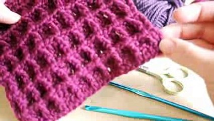 CROCHET- How to crochet the Waffle stitch - Bella Coco