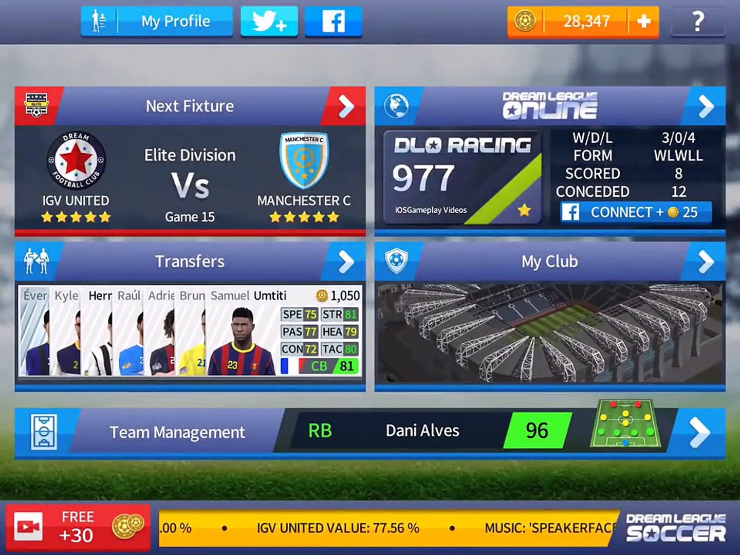 DREAM LEAGUE SOCCER 2017 | Elite Division Gameplay Android / iOS