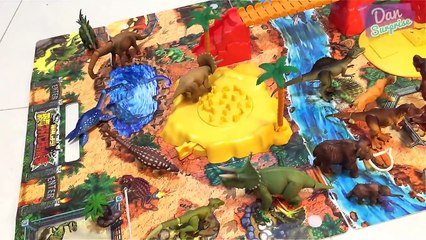 DINOSAUR ADVENTURE VOLCANO MOUNTAIN PLAYSET for kids Learn Dinosaur Names Kids Takara Tomy
