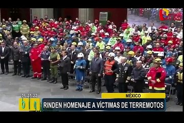México: presidente Peña Nieto rinde homenaje a víctimas de terremoto