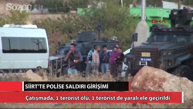 Siirt'te polis kontrol noktasına saldırı girişimi