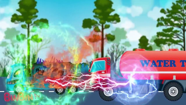 Good Vs Evil | Water Tank Trucks | Scary Monster Trucks For Children | Street Vehicles For Kid