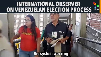 International Observer from Trinidad and Tobago at Venezuelan Election