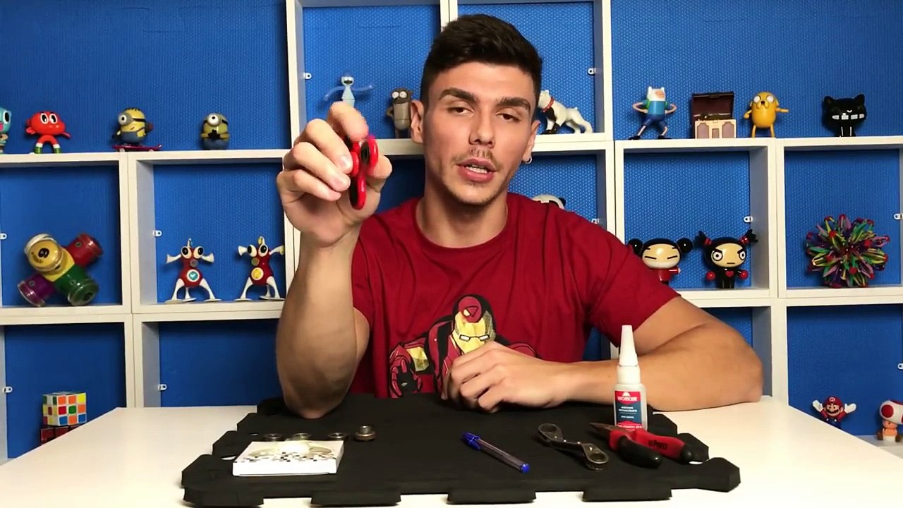 FIDGET SPINNER REVIEW + CONSTRUINDO HAND SPINNER CASEIRO FÁCIL PETER TOYS