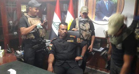 Irak Güçleri, Kerkük Valisinin Odasına Böyle Girdi!