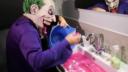 Bad Silicone Baby vs TOILET POO GELLI BAFF! w/ Frozen ELsa Spiderman Joker Hulk Superhero Fun IRL