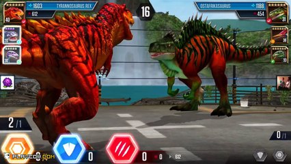 Hybird Indominus Rex Vs HYBIRDS KOOLASAURUS Jurassic World: The Game
