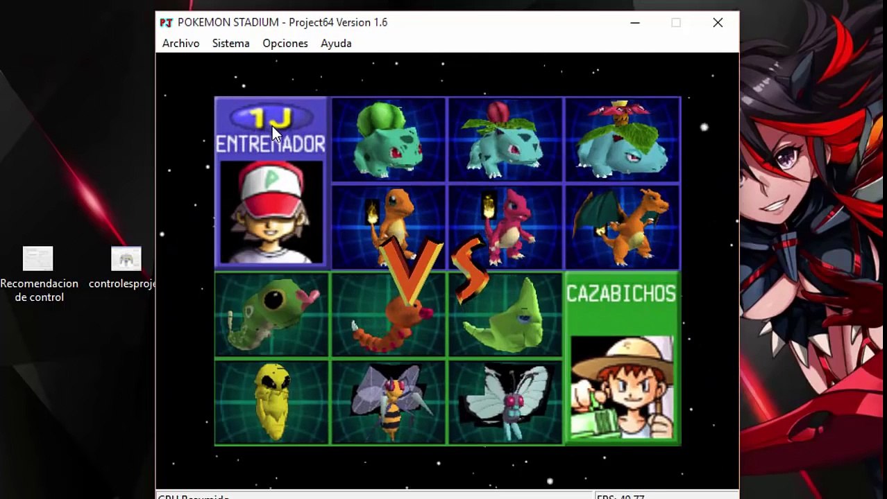Configurar controles de Project 64, descarga de pokemon stadium 1 y 2 , mas solucion de error