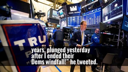 Trump Tweets Approval After Health Care Stocks ‘Plunged’